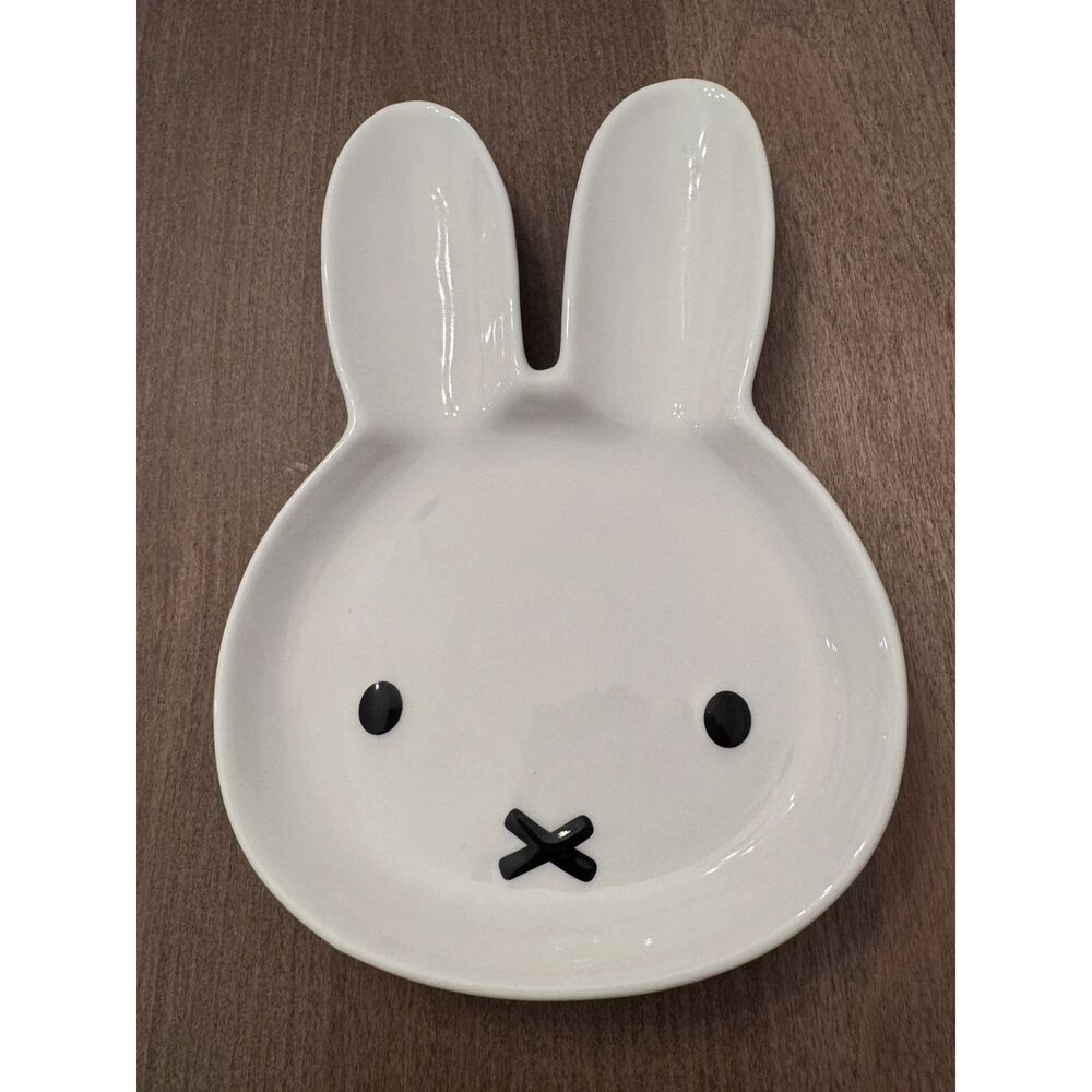 Miffy Ceramic Trinket Tray Plate, Cream Miffy by Pillowfort